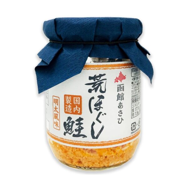 แซลมอนปรุงสุกพร้อมทานผสมไข่ปลาเมนไทโกะ Salmon Flakes Spicy Mentai (Hakodate  Brand)