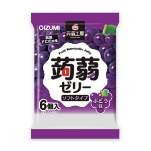 คอนยัคเจลลี่ผสมบุก กลิ่นองุ่น Bussan Konjac Jelly Grape (Shimonita  Brand)