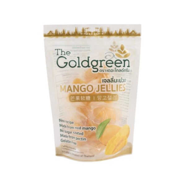 [ซองเดี่ยว] The Goldgreen - เจลลี่มะม่วง MANGO JELLIES 200 กรัม
