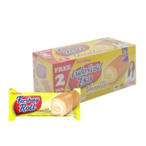makro-snack-2864 เฟอร์เชย์ เค้กโรล กลิ่นวานิลลาสอดไส้ครีม 20 ก. x 12