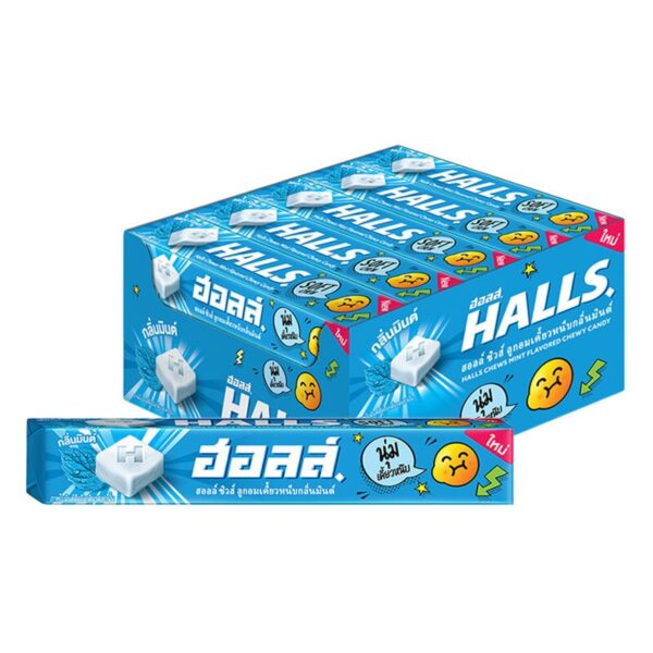makro-snack-2882 ฮอลล์ ชิวส์ รสมินต์ 47 ก. x 15