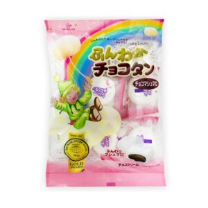 makro-snack-2887 มาร์ชแมลโลว์ สอดไส้ช็อกโกแลต 97 กรัม Marshmallow Chocolate (Tenkei brand