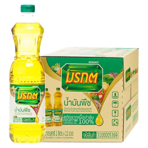 มรกต น้ำมันปาล์มขวด 1 ล. 12 ขวด