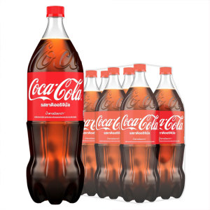 โค้ก2ลิตร โค้ก เครื่องดื่มน้ำอัดลม รสออริจินัล น้ำตาลน้อยกว่า 2ลิตร x6