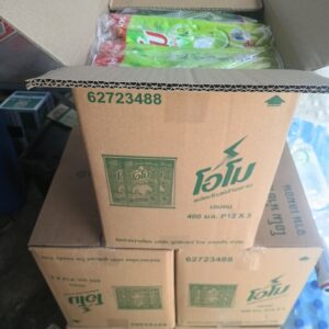 1000010701 โอโมน้ำยาล้างจานกลิ่นมะนาว400มล.× 36ซอง