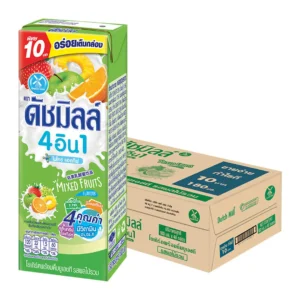 7078768312515-4c0ae1fb-ea10-4050-aff7-cc621d2ea517 ดัชมิลล์ นมเปรี้ยว ยูเอชที รสผลไม้รวม 180 มล. 48 กล่อง