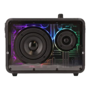 audio-component-0020 เทคโปร ลําโพง Wireless Speaker RGB Lynx01 สีดํา