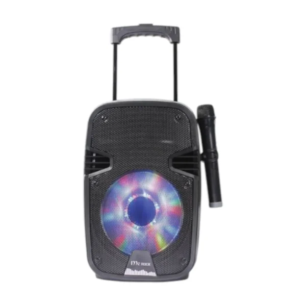 audio-component-0052 McRock ลําโพงบลูทูธ 8 นิ้ว รุ่น DHT-720DF(A08) แถมไมโครโฟนไร้สาย มีแบตในตัว ล้อลาก ใช้นอกสถานที่