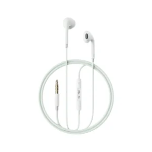 Remax Small Talk RM-10 - หูฟัง Earbuds มีสาย พอร์ต AUX 3.5mm ไมค์โครโฟนในตัว เสียงคมชัด เหมาะสําหรับฟังเพลง ดูวิดีโอ และคุยโทรศัพท์ สายยาว 1.2 เมตร สี Green/เขียว