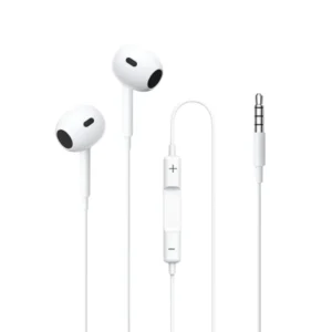 Remax Small Talk RM-570 - หูฟัง Earbuds มีสาย AUX 3.5mm พร้อมไมโครโฟนในตัว เสียงชัด คุยโทรศัพท์สะดวก สี White/ขาว