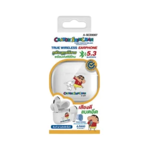 audio-component-0069 Asaki Shinchan Earphone หูฟังบลูทูธ เสียงดี ไมค์ชัด แบตอึด ใช้งานได้ 7 ชม. ลายลิขสิทธิ์แท้ชินจัง รุ่น A-SCE8307 ประกัน 1 ปี ชินจัง คละลาย