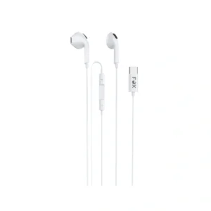 audio-component-0086 ฟ็อกซ์ หูฟัง Earbuds with Mic. Type-C รุ่น FOX-G5 สีขาว