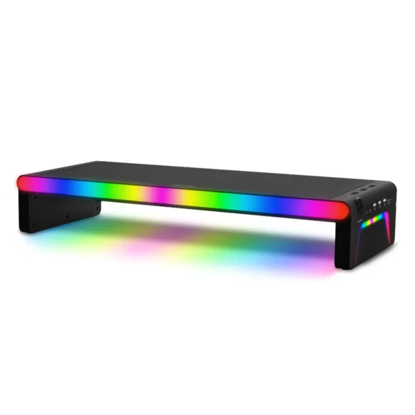 Philips ลำโพงมัลติมีเดีย Multimedia Speaker Bluetooth 5.4 แท่นวางจอคอม มีไฟ RGB รุ่น SPA6500