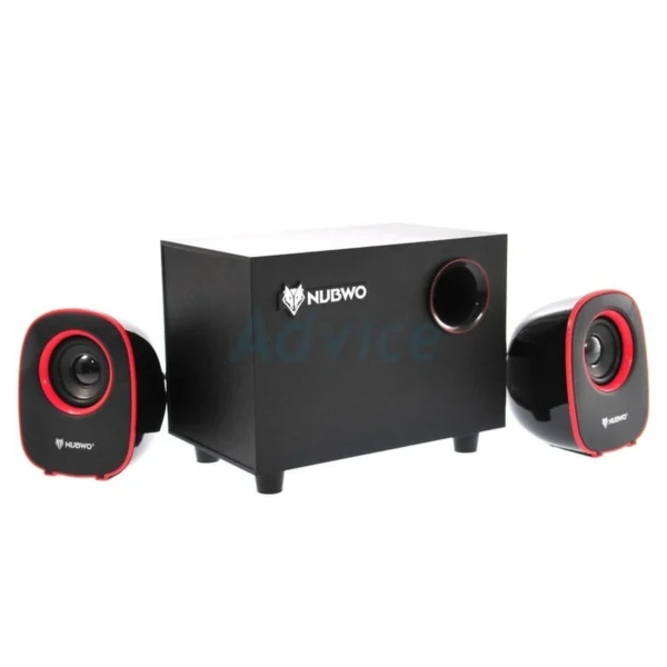 audio-component-0123 NUBWO (2.1) ลําโพง MEAN MACHINE (NS030) Red - A0085988