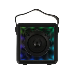 audio-component-0211 ฟ็อกซ์ ลําโพงไร้สาย EY1208S with RGB Lights สีดํา