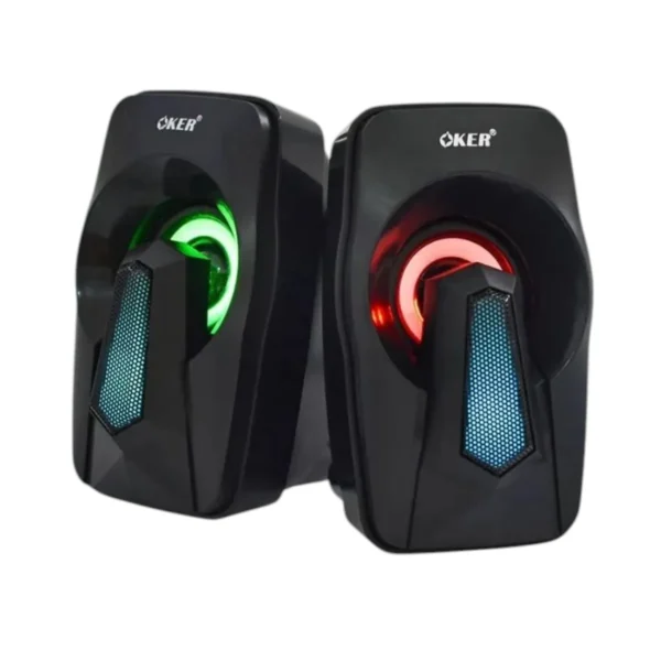 audio-component-0255 OKER MULTIMEDIA SPEAKERS SP-570 ลําโพงมินิตั้งโต๊ะ 2.0