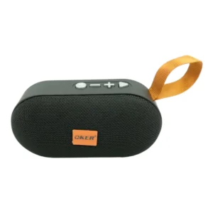 audio-component-0257 ลําโพงแบบพกพาไร้สาย Oker Bluetooth Speaker รุ่น T-78 เล่นผ่านระบบ Bluetooth Micro SD และ USB สีดํา