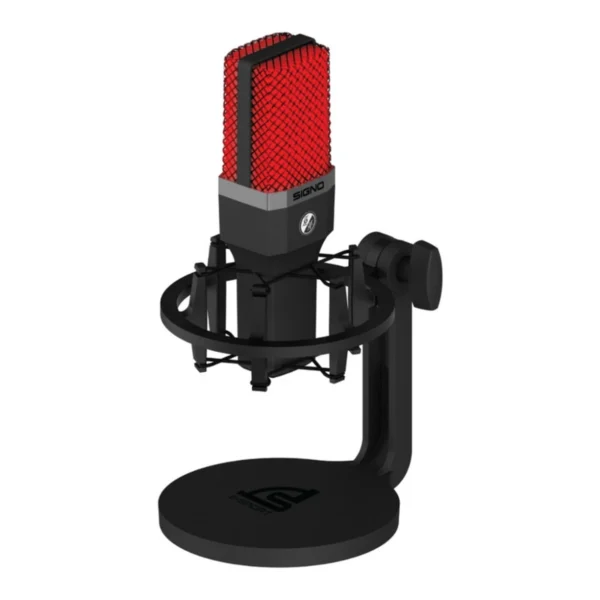 audio-component-0261 SIGNO MP-708 ไมค์โครโฟนไร้สาย Wireless Microphone Condenser ลดเสียงรบกวน ไฟLED ใช้กับPC/โทรศัพท์ เชื่อมต่อUSB-A/USB-C