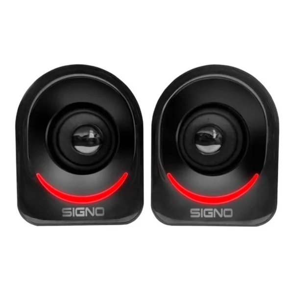 SIGNO SP-616 ลําโพงคอมพิวเตอร์ Gaming Speaker ระบบเสียง 2.0 สเตริโอ ไฟ LED เชื่อมต่อแบบแจ๊ค 3.5mm