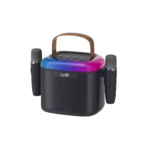 CEFLAR ลําโพงบลูทูธพกพา CPS-02 พร้อมไมโครโฟนไร้สายคู่ Pure Audio เสียงคมชัด พกพาสะดวก Black