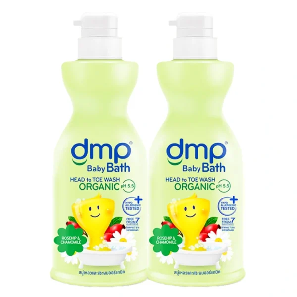 ดีเอ็มพี สบู่เหลวอาบน้ําเด็ก กลิ่นโรสฮิป  สีเขียว 450 ML. มล. X 1