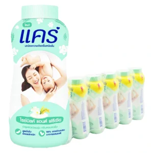 baby-care-15000-153 แคร์ แป้งไรซ์มิลค์ฟรีเซีย 160 ก. x 6