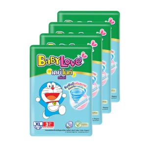 baby-diaper-15000-004 เบบี้เลิฟ เดย์ไนท์แพ้นท์ กางเกงผ้าอ้อมสําเร็จรูป ขนาด XL 3 ชิ้น x 4