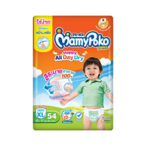 baby-diaper-15000-021 มามี่โพโค แฮปปี้ออลเดย์ดราย ขนาด XL แพ็ค 54 ชิ้น
