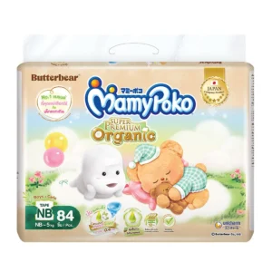 baby-diaper-15000-036 มามี่โพโค เทปซุปเปอร์พรีเมี่ยมออร์แกนิค ไซส์ Newborn แพ็ค 84 ชิ้น