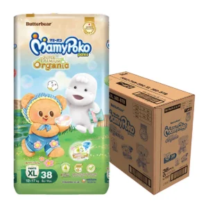 baby-diaper-15000-050 มามี่โพโค แพ้นท์ ออแกนิค ผ้าอ้อมเด็ก ไซส์ XL 38 ชิ้น x 3 (รวม 114 ชิ้น)