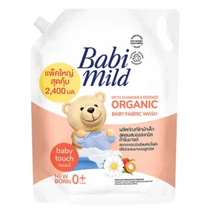 baby-laundry-15000-012 เบบี้มายด์ น้ํายาซักผ้าเด็กผสมน้ํายาปรับผ้านุ่ม 2อิน1 สูตรออร์แกนิคคาโมมายล์ เบบี้ทัช 2.4 ล.