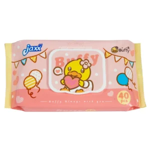 baby-wipe-15000-001 แจ็กซ์ ผ้าเช็ดทําความความสะอาดแบบเปียก สีชมพู 40 แผ่น