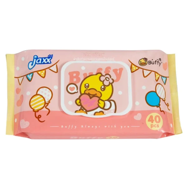 แจ็กซ์ ผ้าเช็ดทําความความสะอาดแบบเปียก สีชมพู 40 แผ่น