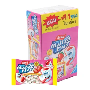 เออโก้ มาร์ชแมลโลว์ มินิ สตรอเบอรี่ 16 ก. 12 ชิ้น
