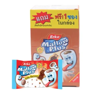 เออโก้ มาร์ชแมลโลว์ พลัส รสโคล่า 16 ก. 12 ชิ้น