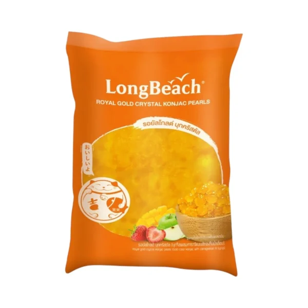bakery-ingredients-0064 ลองบีชรอยัลโกลด์บุกคริสตัลขนาด800กรัมLong Beach Royal Gold Konjac Crystal Size 800 g.