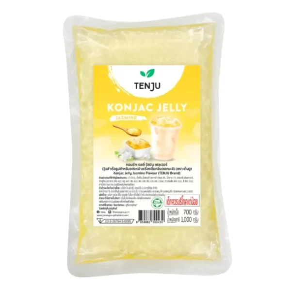 bakery-ingredients-0095 Tenju คอนยัคเจลลี่ 1 กิโลกรัม ท็อปปิ้ง Konjac Jelly (ตรา เทนจู) JASMINE FLAVOUR