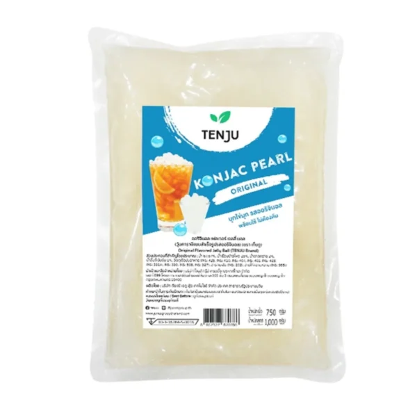 bakery-ingredients-0096 Tenju คอนยัคเจลลี่ 1 กิโลกรัม ท็อปปิ้ง Konjac Jelly (ตรา เทนจู) ORIGINAL FLAVOUR