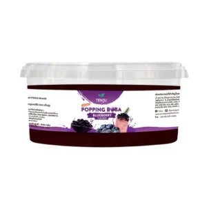 bakery-ingredients-0104 Tenju ไข่มุกป๊อป รสบลูเบอร์รี่ 550 กรัม มุกป๊อป blueberry popping boba topping (ตรา เทนจู)