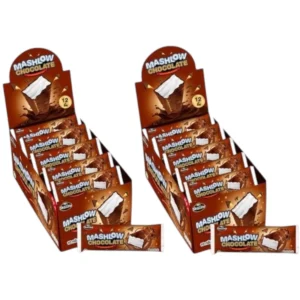 [ โปร 1 แถม 1 ] MASHLOW มาร์ชโล่ 120g ช็อกโกแลตเคลือบมาร์ชเมลโล่แท่ง มาร์ชโล่กล่อง (ช็อก+ช็อก)