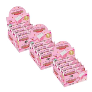 [ โปร 2 แถม 1 ] MASHLOW มาร์ชโล่กล่อง 120g  ช็อกโกแลตเคลือบมาร์ชเมลโล่แท่ง มีฮาลาล ช็อกโกแลต มาร์ชเมลโล่ สตรอว์เบอร์รี สตรอว์ 3