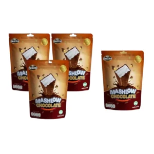 [ โปร 3 แถม 1 ] MASHLOW มาร์ชโล่ 80g  ช็อกโกแลตเคลือบมาร์ชเมลโล่แท่ง 2 รสชาติ ช็อกโกแลต สตรอว์เบอร์รี มาร์ชเมลโล่ ช็อกโกแลต 4