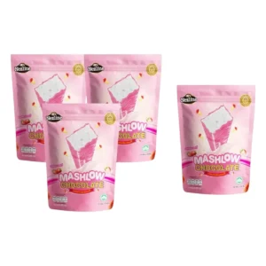 [ โปร 3 แถม 1 ] MASHLOW มาร์ชโล่ 80g  ช็อกโกแลตเคลือบมาร์ชเมลโล่แท่ง 2 รสชาติ ช็อกโกแลต สตรอว์เบอร์รี มาร์ชเมลโล่ สตรอว์เบอร์รี่ 4