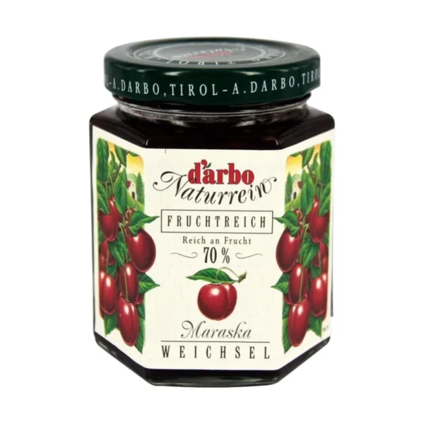 bakery-ingredients-0146 ดาร์โบแยมซาวเชอร์รี่เข้มข้น ขนาด 200 กรัม / DarboSour cherry Double Fruit 200 gr.