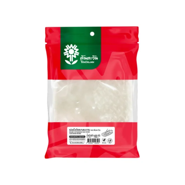 bakery-ingredients-0152 ต้นตะวัน แผ่นแป้งเวียดนามกลม ขนาด 22x22 ซม. 100 ก.