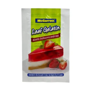 bakery-ingredients-0238 แม็กกาแรต เจลาตินแผ่น 20 ก. Bloom 210-230