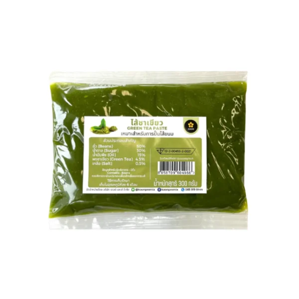 bakery-ingredients-0241 ไส้ชาเขียว Green tea paste ตรา KOON (คูน) ขนาด 300 กรัม