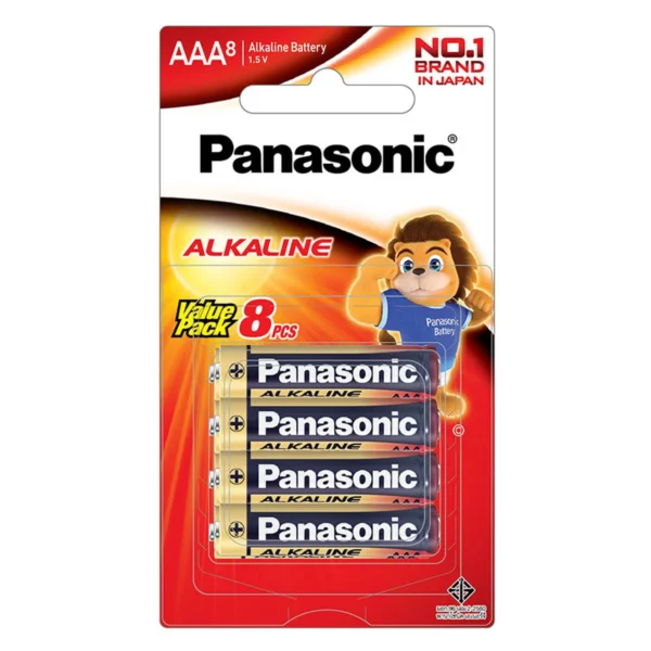พานาโซนิค ถ่านอัลคาไลน์ AAA รุ่น LR03T/8B x 8