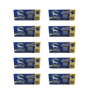batteries-039 ถ่านม้าขาว AAA (BOX) กล่อง 15 แพ็ค (แพ็ค 4 ก้อน) x 10 กล่อง