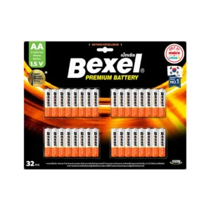 batteries-052 เบ็กเซิล ถ่านอัลคาไลน์ AA 32 ก้อน